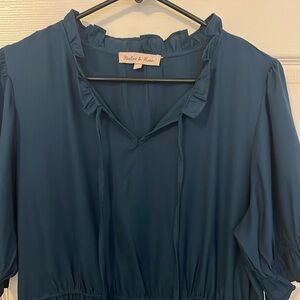 EUC! Teal Dress From Harlow & Rose